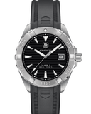 Tag Heuer Aquaracer Automatic Caliber 5 Black Dial Black Rubber Strap Watch for Men - WAY2110.FT8021 Authentic Buy Shop Now