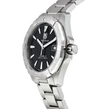 Tag Heuer Aquaracer Automatic Black Dial Silver Steel Strap Watch for Men - WAY2110.BA0928 Authentic Buy Shop Now