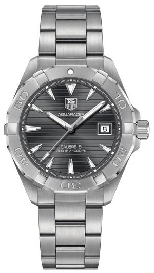Tag Heuer Aquaracer Automatic Anthracite Grey Dial Silver Steel Strap Watch for Men - WAY2113.BA0928 Authentic Buy Shop Now
