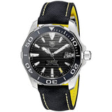 Tag Heuer Aquaracer Jeremy Lin Special Edition Grey Dial Black Nylon Strap Watch for Men - WAY211F.FC6362 Authentic Buy Shop Now
