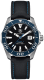 Tag Heuer Aquaracer Calibre 5 Automatic Black Dial Black Nylon Strap Watch for Men - WAY211B.FC6363 Authentic Buy Shop Now