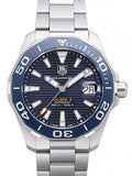 Tag Heuer Aquaracer Calibre 5 Blue Dial Silver Steel Strap Watch for Men - WAY211C.BA0928 Authentic Buy Shop Now