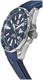 Tag Heuer Aquaracer Calibre 5 Blue Dial Blue Silicone Strap Watch for Men - WAY211C.FT6155 Authentic Buy Shop Now