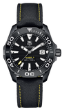 Tag Heuer Aquaracer Calibre 5 Automatic Black Dial Black Nylon Strap Watch for Men - WAY218A.FC6362 Authentic Buy Shop Now