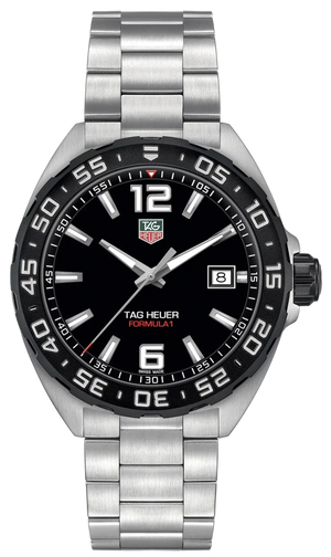 Tag Heuer Formula 1 Quartz Black Dial Silver Steel Strap Watch for Men - WAZ1110.BA0875 Authentic Buy Shop Now
