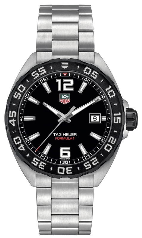 Tag Heuer Formula 1 Quartz Black Dial Silver Steel Strap Watch for Men - WAZ1110.BA0875 Authentic Buy Shop Now
