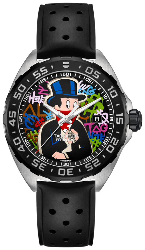 Tag Heuer Formula 1 Alec Monopoly Special Edition Black Rubber Strap Watch for Men - WAZ1117.FT8023 Authentic Buy Shop Now