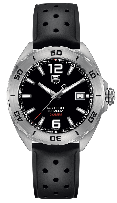 Tag Heuer Formula 1 Automatic Black Dial Black Rubber Strap Watch for Men - WAZ2113.FT8023 Authentic Buy Shop Now