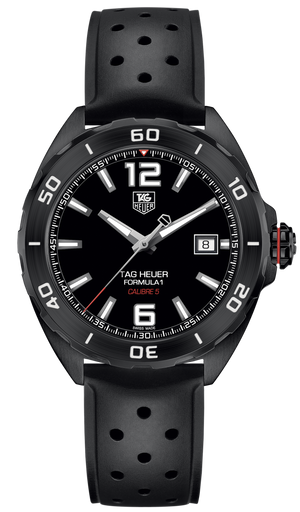 Tag Heuer Formula 1 Automatic Black Dial Black Rubber Strap Watch for Men - WAZ2115.FT8023 Authentic Buy Shop Now