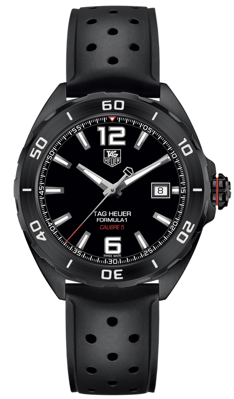 Tag Heuer Formula 1 Automatic Black Dial Black Rubber Strap Watch for Men - WAZ2115.FT8023 Authentic Buy Shop Now