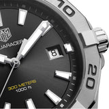 Tag Heuer Aquaracer Black Dial Silver Steel Strap Watch for Men - WBD1110.BA0928 Authentic Buy Shop Now