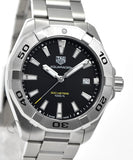 Tag Heuer Aquaracer Black Dial Silver Steel Strap Watch for Men - WBD1110.BA0928 Authentic Buy Shop Now