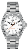 Tag Heuer Aquaracer Quartz White Dial Silver Steel Strap Watch for Men - WBD1111.BA0928 Authentic Buy Shop Now