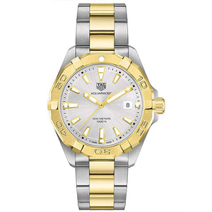 Tag Heuer Aquaracer Silver Dial Two Tone Steel Strap Watch for Women - WBD1120.BB0930 Authentic Buy Shop Now