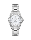 Tag Heuer Aquaracer Diamonds Mother of Pearl Dial Silver Steel Strap Watch for Women - WBD1313.BA0740 Authentic Buy Shop Now