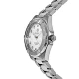 Tag Heuer Aquaracer Diamonds White Mother of Pearl Dial Silver Steel Strap Watch for Women - WBD1314.BA0740 Authentic Buy Shop Now