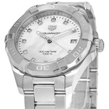 Tag Heuer Aquaracer Diamonds White Mother of Pearl Dial Silver Steel Strap Watch for Women - WBD1314.BA0740 Authentic Buy Shop Now