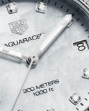 Tag Heuer Aquaracer Diamonds White Mother of Pearl Dial Silver Steel Strap Watch for Women - WBD1315.BA0740 Authentic Buy Shop Now