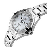 Tag Heuer Aquaracer Diamonds Mother of Pearl Dial Silver Steel Strap Watch for Women - WBD131B.BA0748 Authentic Buy Shop Now