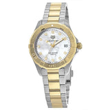 Tag Heuer Aquaracer White Mother of Pearl Dial Two Tone Steel Strap Watch for Women - WBD1322.BB0320 Authentic Buy Shop Now