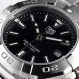 Tag Heuer Aquaracer Quartz Black Dial Silver Steel Strap Watch for Women - WBD1410.BA0741 Authentic Buy Shop Now