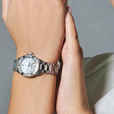 Tag Heuer Aquaracer Diamonds Mother of Pearl White Dial Silver Steel Strap Watch for Women - WBD1413.BA0741 Authentic Buy Shop Now