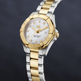 Tag Heuer Aquaracer Diamonds Mother of Pearl Dial Two Tone Steel Strap Watch for Men - WBD1422.BB0321 Authentic Buy Shop Now