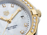 Tag Heuer Aquaracer Quartz Diamonds Mother of Pearl Dial Two Tone Steel Strap Watch for Women - WBD1423.BB0321 Authentic Buy Shop Now