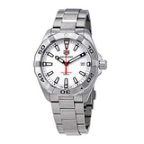 Tag Heuer Aquaracer Automatic White Dial Silver Steel Strap Watch for Men - WBD2111.BA0928 Authentic Buy Shop Now