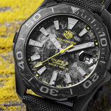 Tag Heuer Aquaracer Calibre 5 Black NATO Strap Carbon Dial Watch for Men - WBD218B.FC6446 Authentic Buy Shop Now