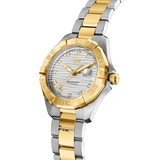 Tag Heuer Aquaracer Automatic Diamonds Silver Dial Two Tone Steel Strap Watch for Women - WBD2321.BB0320 Authentic Buy Shop Now
