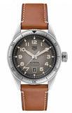 Tag Heuer Autavia Isograph Grey Dial Calfskin Brown Leather Strap Watch for Men - WBE5111.FC8267 Authentic Buy Shop Now