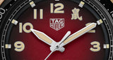 Tag Heuer Autavia Calibre 5 Chinese New Year Maroon Dial Maroon Leather Strap Watch for Men - WBE5193.FC8300 Authentic Buy Shop Now
