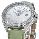 Tag Heuer Formula 1 Quartz Diamonds Mother of Pearl Dial Green Leather Strap Watch for Women - WBJ131A.FC8249 Authentic Buy Shop Now