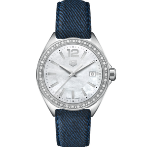 Tag Heuer Formula 1 Quartz Diamonds Mother of Pearl Dial Blue Leather Strap Watch for Women - WBJ131A.FC8251 Authentic Buy Shop Now