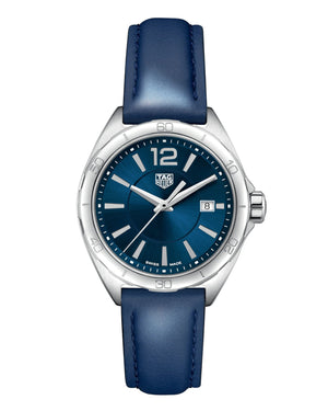 Tag Heuer Formula 1 Quartz Blue Dial Blue Leather Strap Watch for Women - WBJ1412.FC8233 Authentic Buy Shop Now