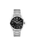 Tag Heuer Carrera Day Date Automatic Black Dial Silver Steel Strap Watch for Men - WBN2010.BA0640 Authentic Buy Shop Now