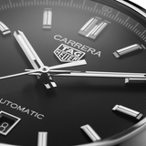 Tag Heuer Carrera Date Black Dial Silver Steel Strap Watch for Men - WBN2110.BA0639 Authentic Buy Shop Now