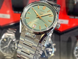 Tag Heuer Carrera Date Automatic 18K Green Dial Silver Steel Strap Watch for Women - WBN2312.BA0001 Authentic Buy Shop Now