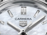 Tag Heuer Carrera Mother of Pearl Dial Silver Steel Strap Watch for Women - WBN2410.BA0621 Authentic Buy Shop Now