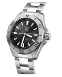 Tag Heuer Aquaracer Automatic Black Dial Silver Steel Strap Watch for Men - WAY2010.BA0927 Authentic Buy Shop Now