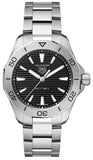 Tag Heuer Aquaracer Professional 200 Quartz Black Dial Silver Steel Strap Watch for Men - WBP1110.BA0627 Authentic Buy Shop Now