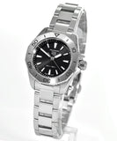 Tag Heuer Aquaracer Professional 200 Quartz Black Dial Silver Steel Strap Watch for Women - WBP1410.BA0622 Authentic Buy Shop Now
