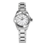Tag Heuer Aquaracer Professional 200 Quartz White Dial Silver Steel Strap Watch for Women - WBP1411.BA0622 Authentic Buy Shop Now