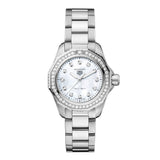 Tag Heuer Aquaracer Professional 200 Quartz Diamond Mother of Pearl Dial Silver Steel Strap Watch for Women - WBP1417.BA0622 Authentic Buy Shop Now