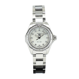 Tag Heuer Aquaracer Professional 200 Quartz Diamond Mother of Pearl Dial Silver Steel Strap Watch for Women - WBP1417.BA0622 Authentic Buy Shop Now
