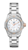 Tag Heuer Aquaracer Professional 200 Quartz Diamonds White Dial Silver Steel Strap Watch for Women - WBP1450.BA0622 Authentic Buy Shop Now