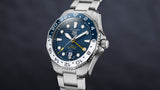 Tag Heuer Aquaracer Professional 300 GMT Automatic Blue Dial Silver Steel Strap Watch for Men - WBP2010.BA0632 Authentic Buy Shop Now