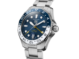 Tag Heuer Aquaracer Professional 300 GMT Automatic Blue Dial Silver Steel Strap Watch for Men - WBP2010.BA0632 Authentic Buy Shop Now