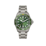 Tag Heuer Aquaracer Professional 300 Automatic Green Dial Silver Steel Strap Watch for Men - WBP208B.BF0631 Authentic Buy Shop Now